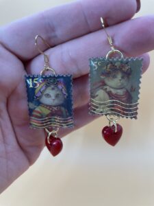 Cat Stamp Earrings